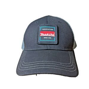 Makita Hat Cap Snap Back Black Outdoors Work Wear Adjustable